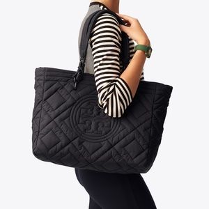 Fleming quilted nylon tote Clearance